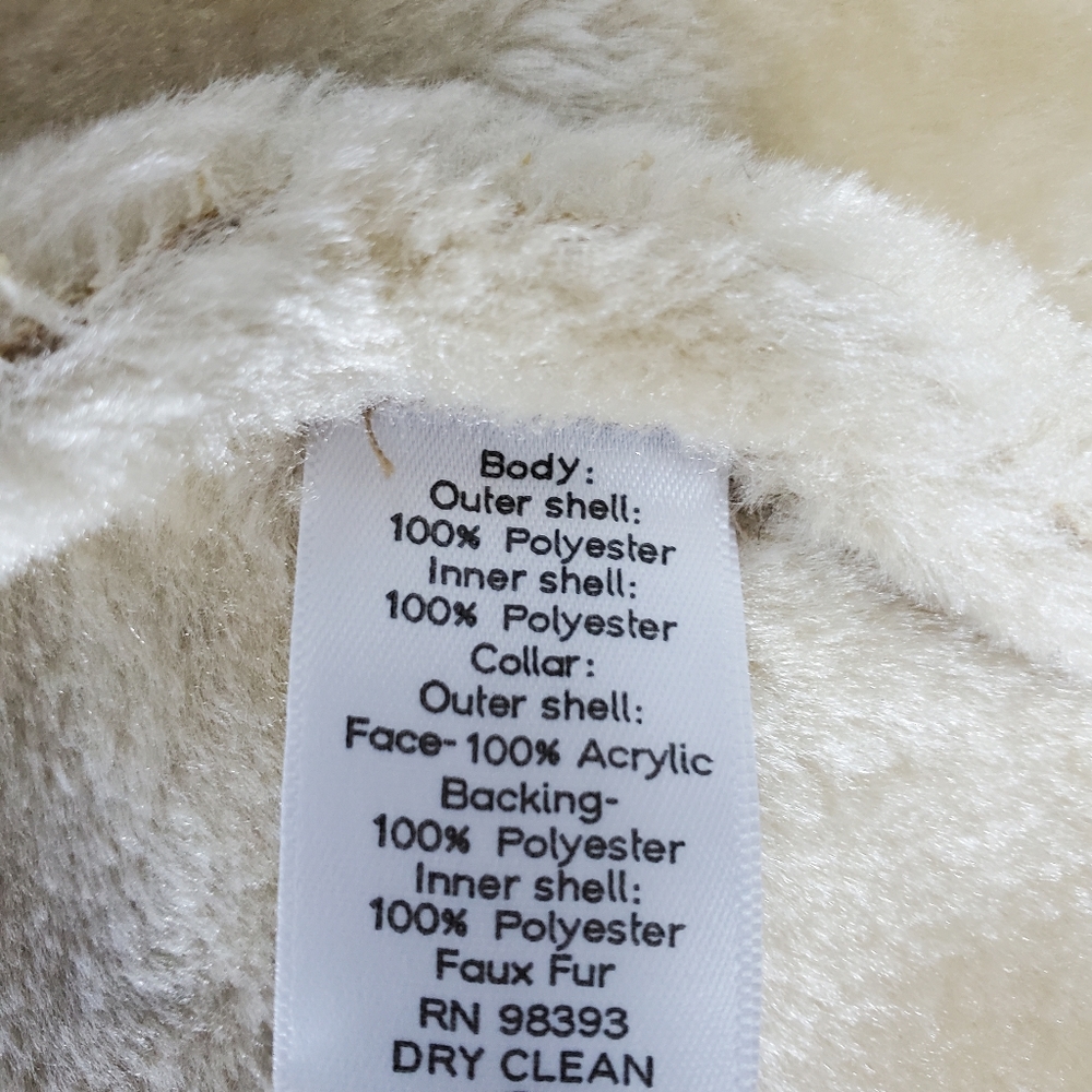 NWOT Dennis Basso Faux Fur/ Suede Vest - Picture 9 of 9